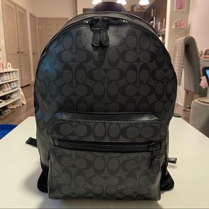 Coach Signature Canvas Backpack
